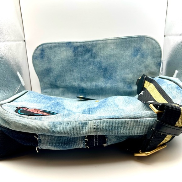 Marc Jacobs Denim Patches Patch Patches Crossbody Messenger Bag - Picture 3 of 4